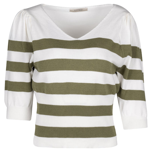 JOURNEY STRIPE V TOP