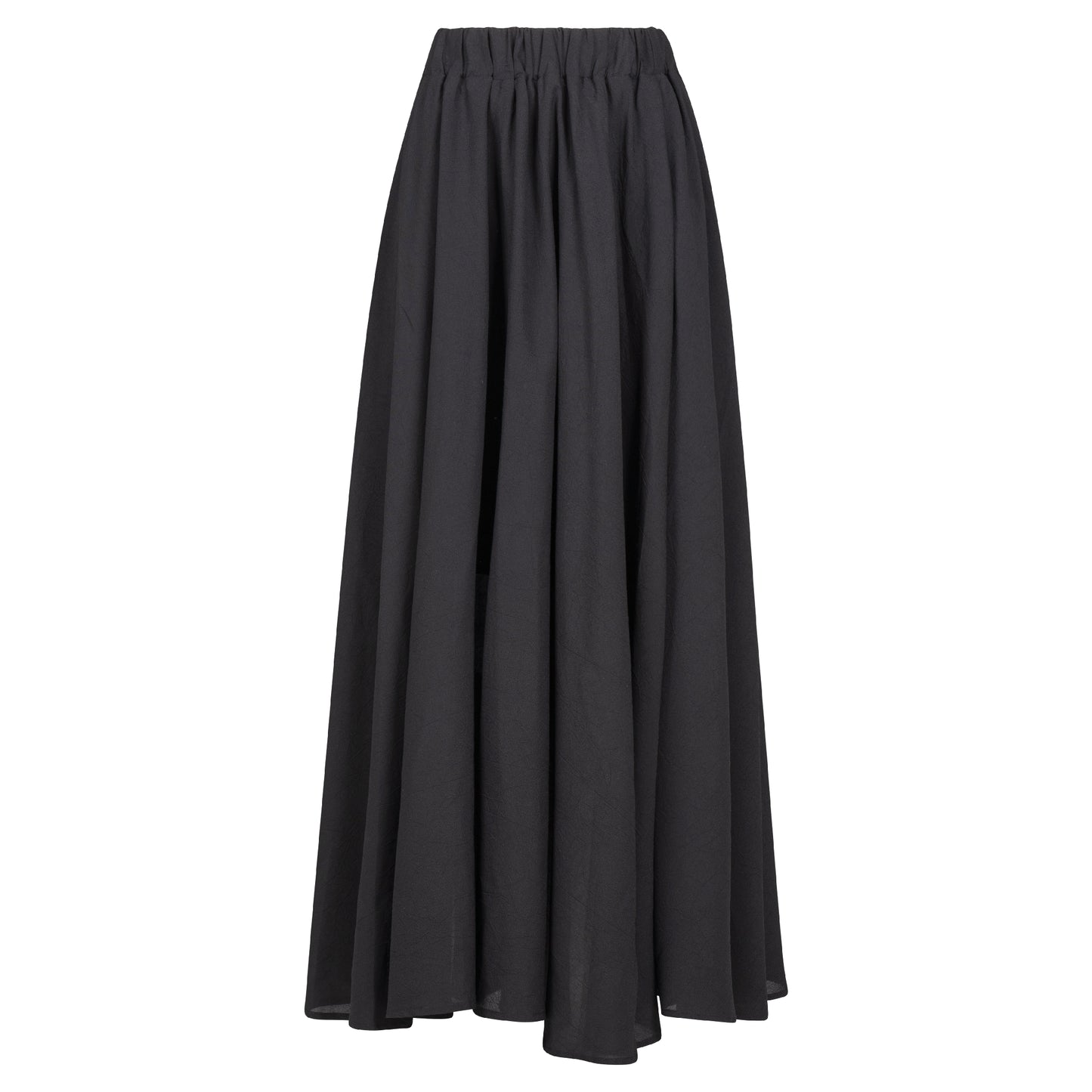 Astrid — Women's Elegant Woven Skirt — Black