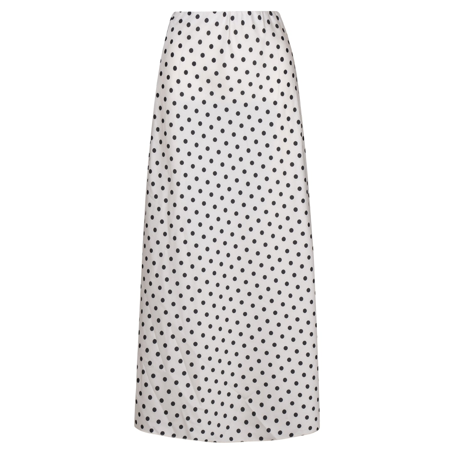 Astrid — Women's Elegant Woven Skirt — Cream Dot